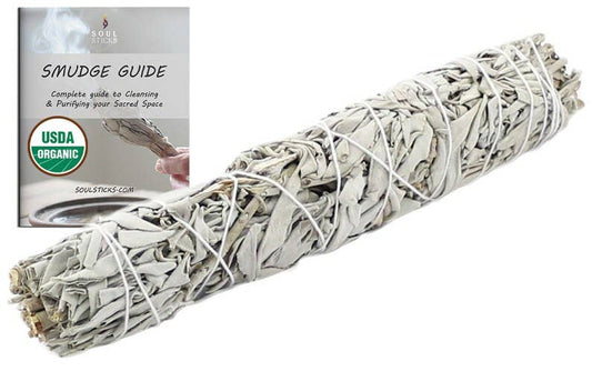 California White Sage Smudge Stick (9 in.) - Spiral Circle