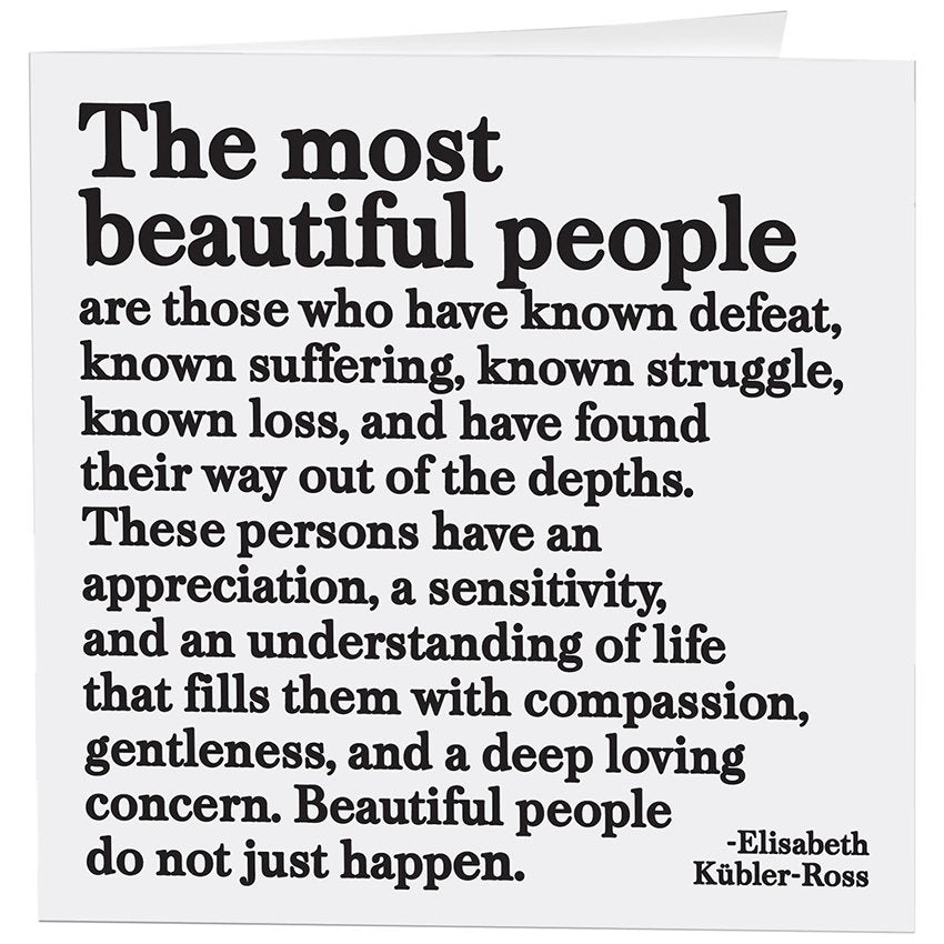 Cards - 335 - The Most Beautiful People (E. Kubler - Ross) - Spiral Circle