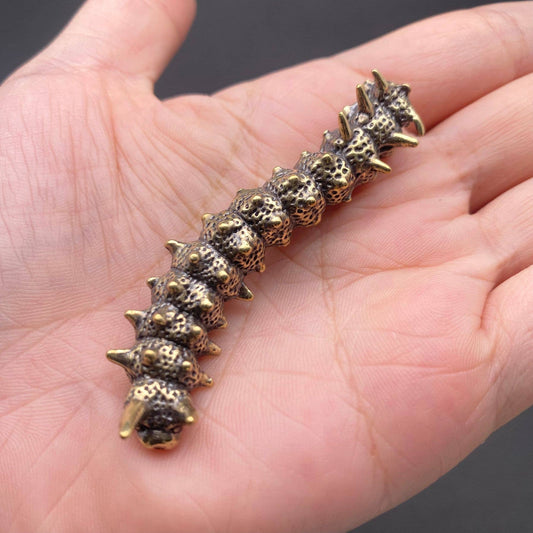 Caterpillar | Brass Figurine - Spiral Circle