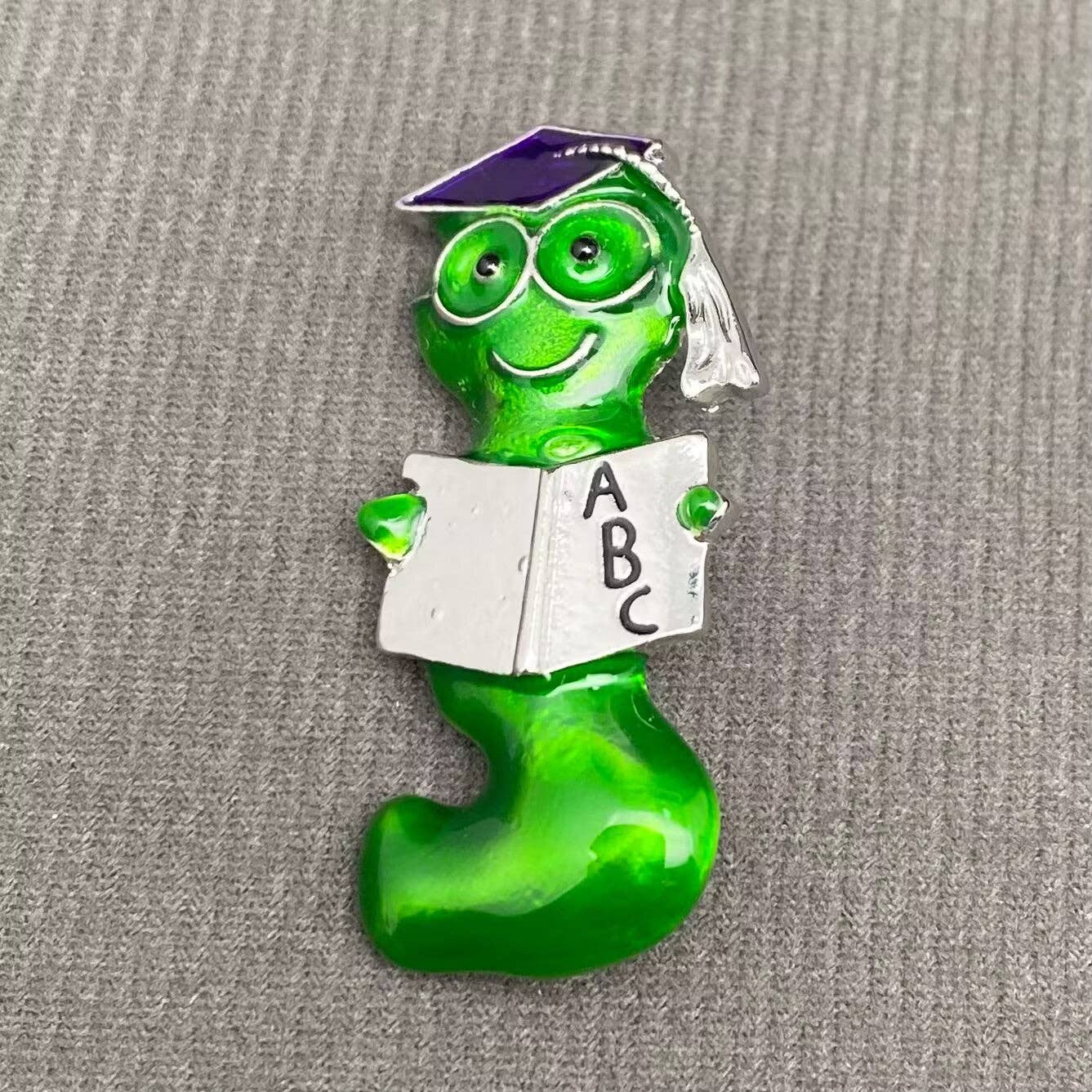 Caterpillar Grad Brooch - Spiral Circle