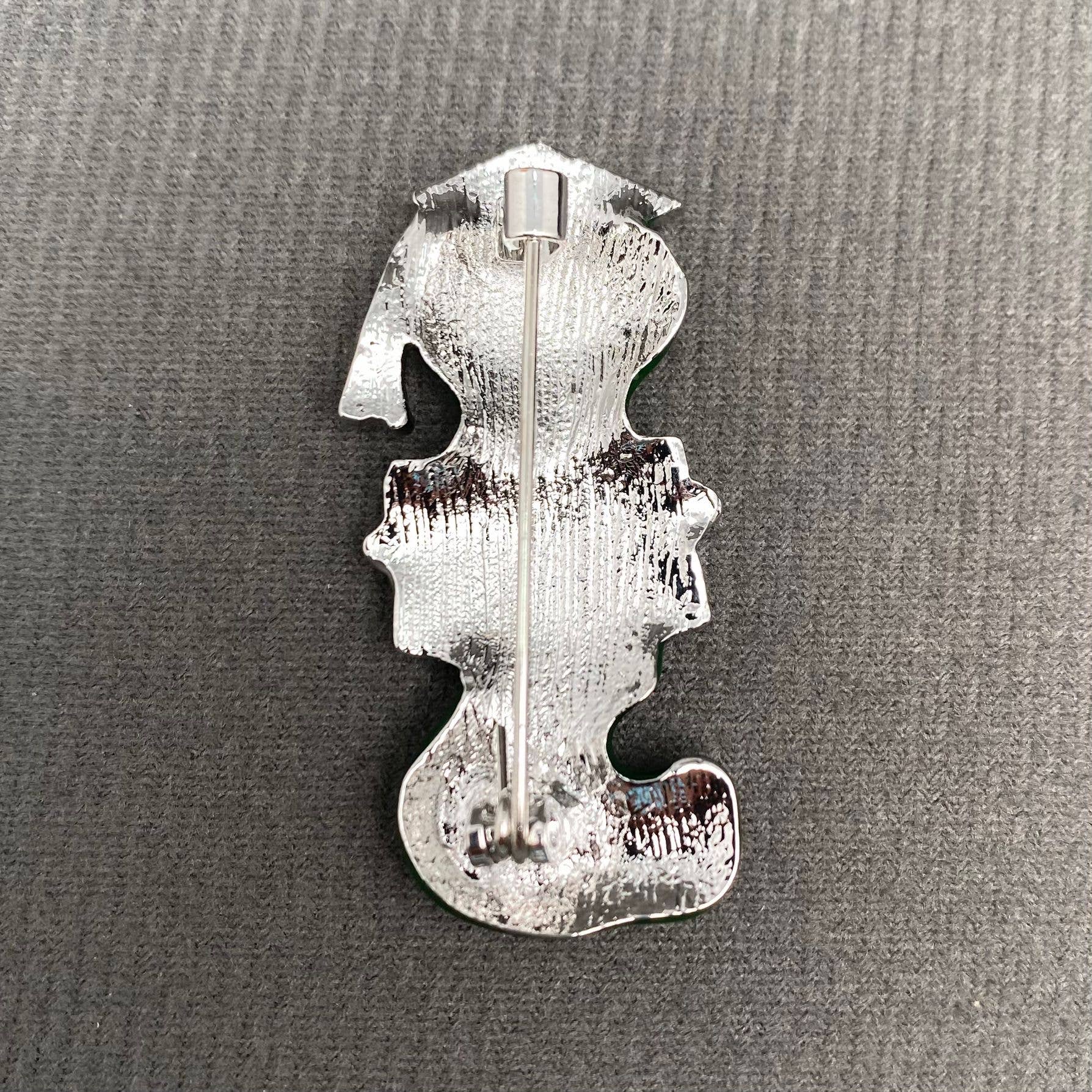 Caterpillar Grad Brooch - Spiral Circle