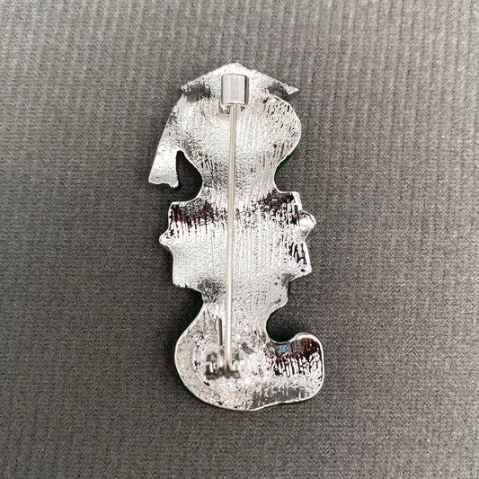 Caterpillar Grad Brooch - Spiral Circle