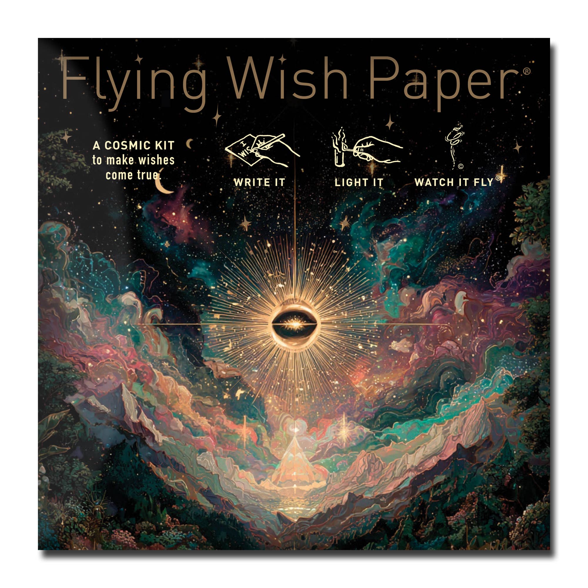 CELESTIAL — Flying Wish Paper® Standard Mini WISHING KIT™ - Spiral Circle