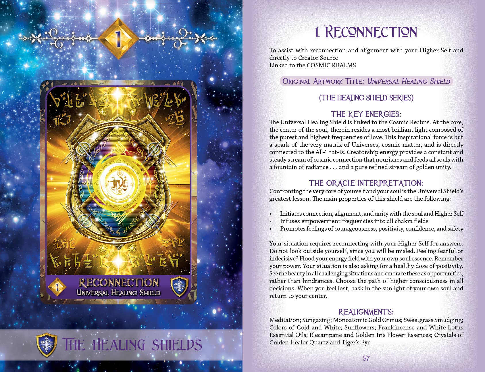 Celestial Frequencies: Oracle Cards and Healing Activators - Spiral Circle