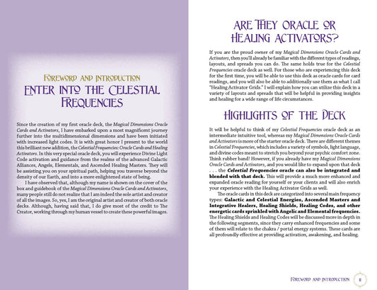 Celestial Frequencies: Oracle Cards and Healing Activators - Spiral Circle