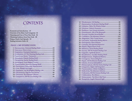 Celestial Frequencies: Oracle Cards and Healing Activators - Spiral Circle