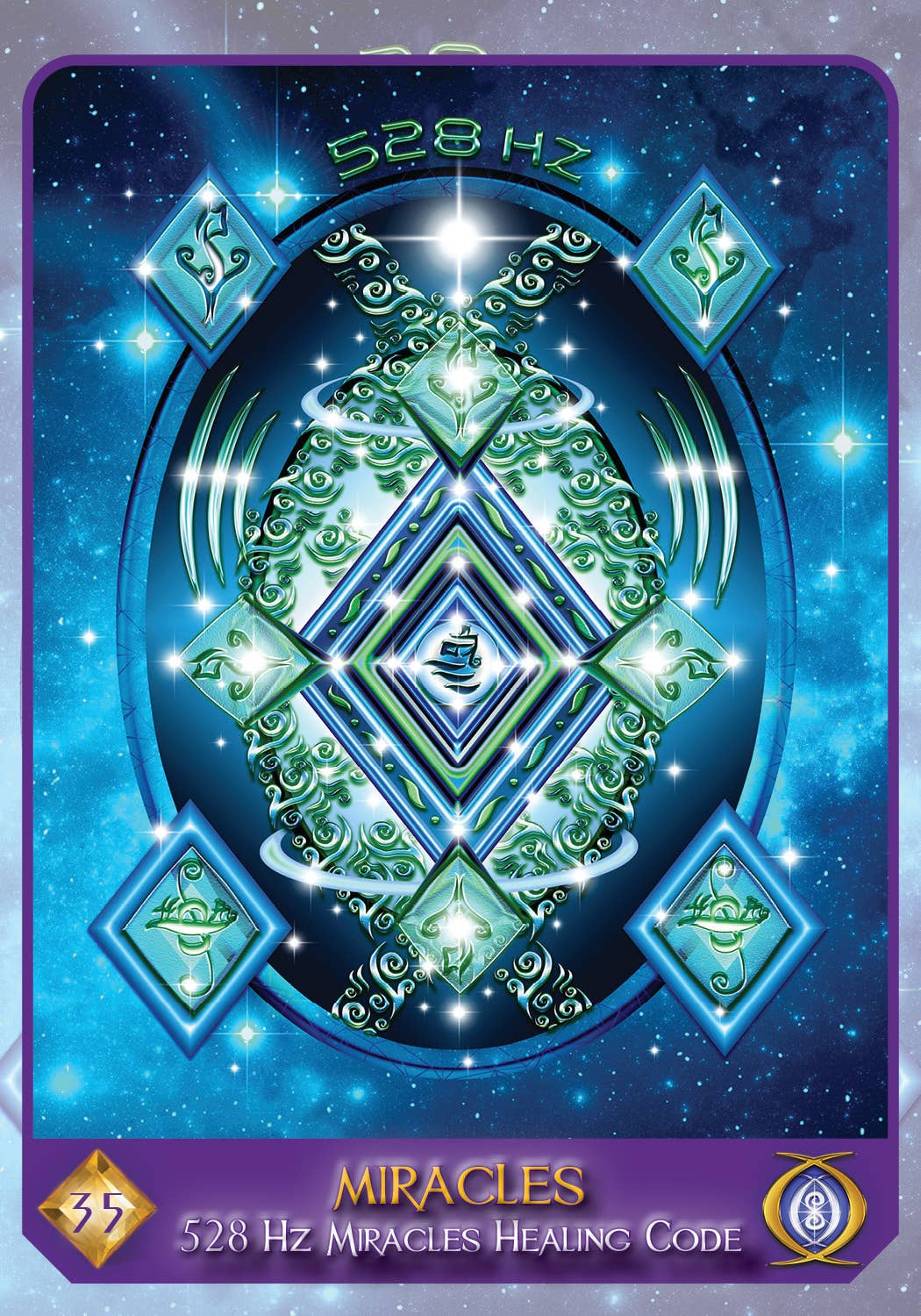 Celestial Frequencies: Oracle Cards and Healing Activators - Spiral Circle