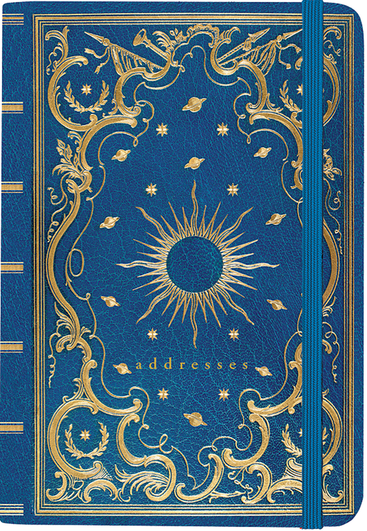 Celestial Small Address Book - Spiral Circle