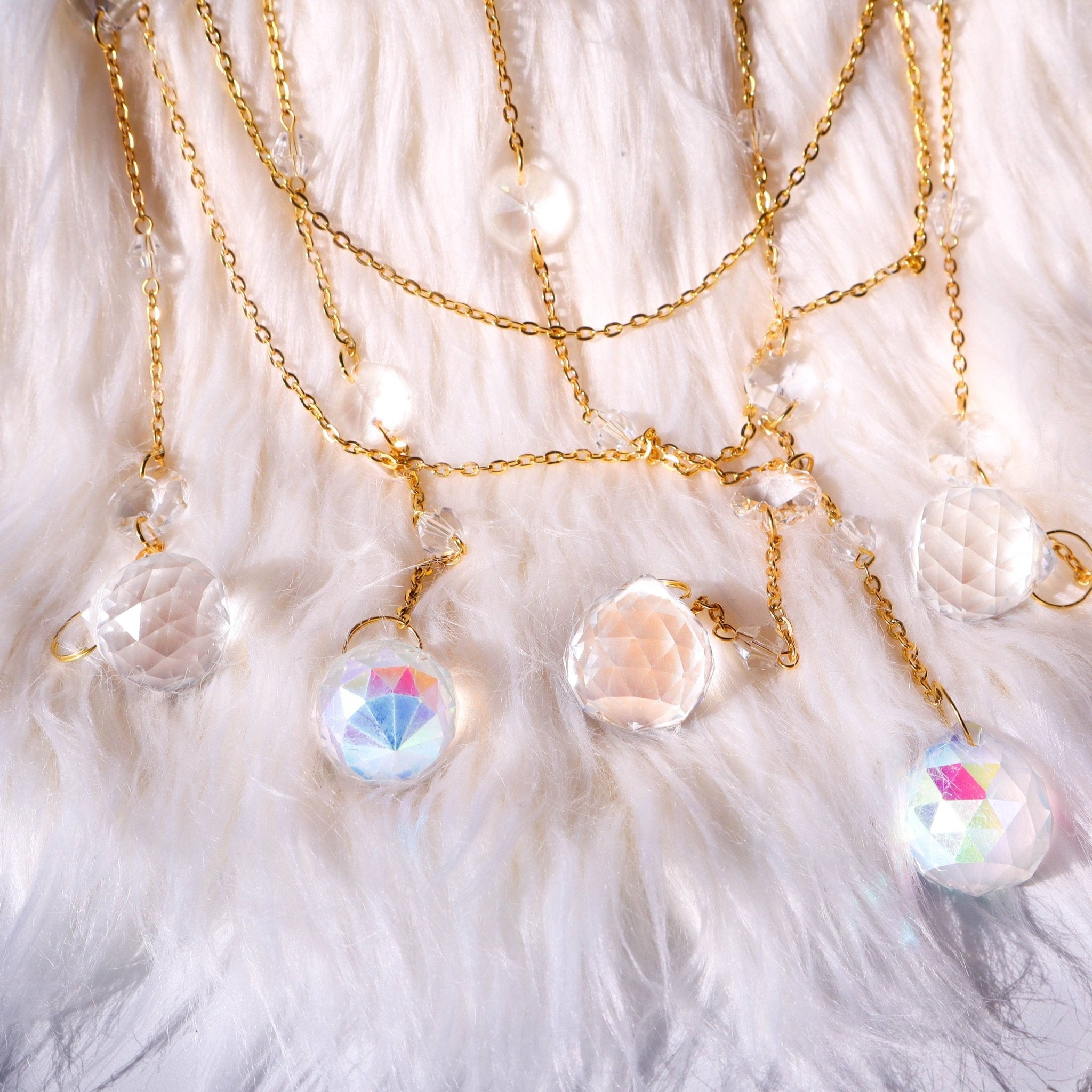 Celestial Suncatcher - Rainbow Maker Window Decor - Gift - Spiral Circle