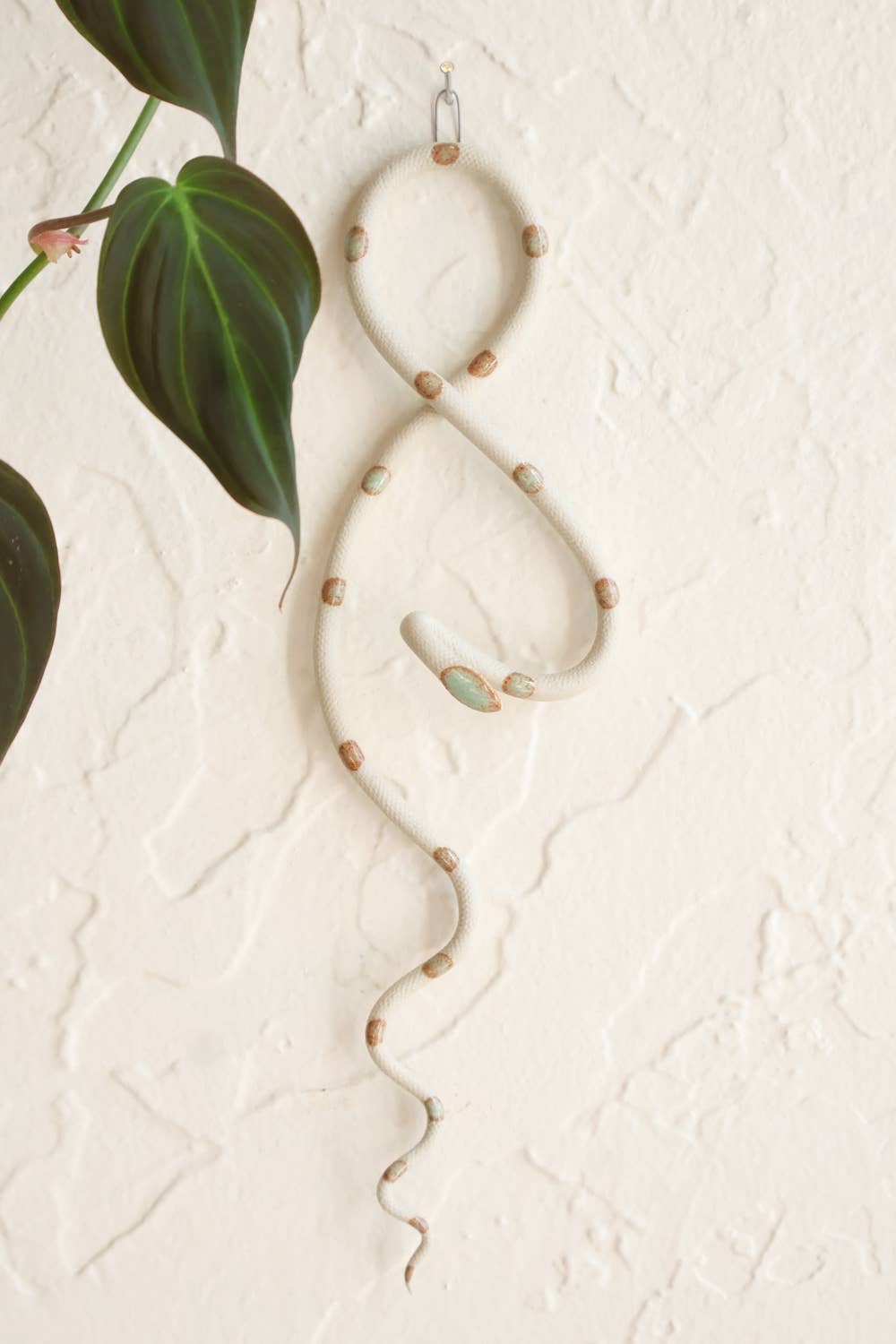 Ceramic Snake Ornament - Spiral Circle