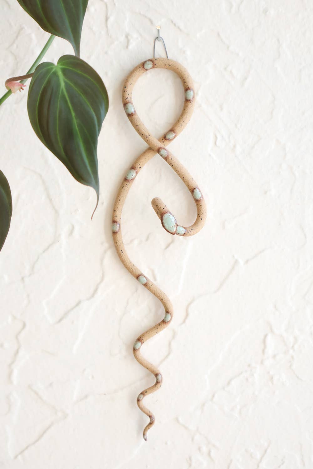 Ceramic Snake Ornament - Spiral Circle