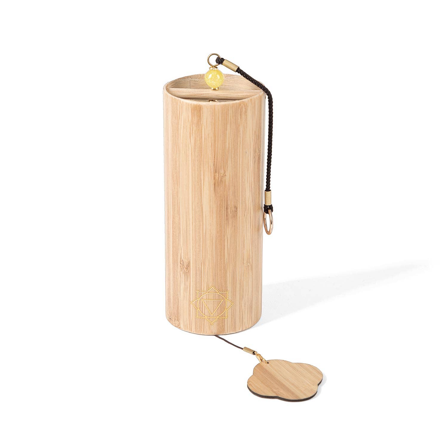 Chakra Wind Chime | Bamboo Wood - Spiral Circle