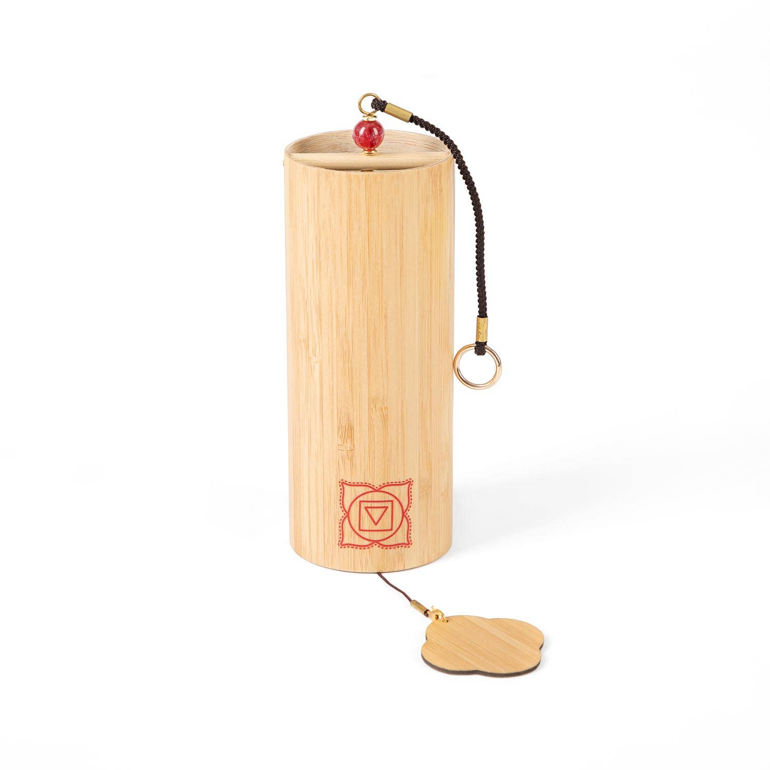 Chakra Wind Chime | Bamboo Wood - Spiral Circle