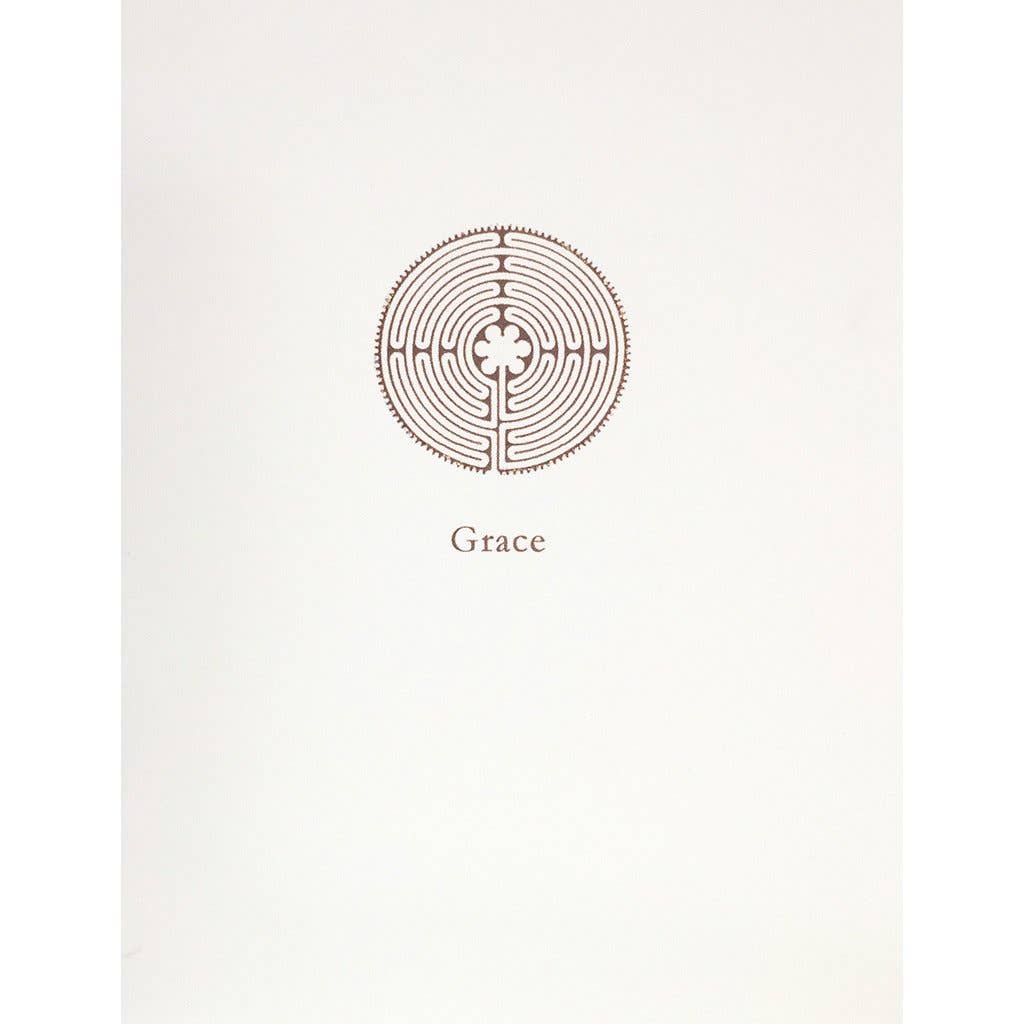 Chartres Labryinth Card - Spiral Circle