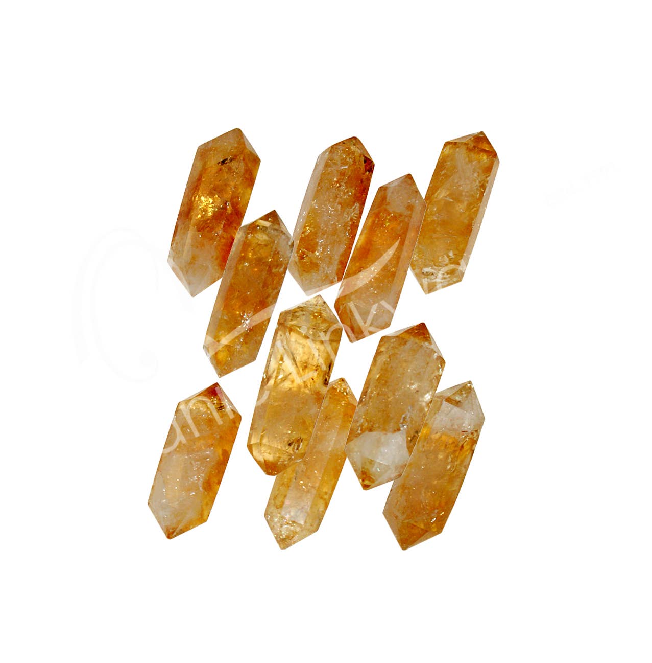 Citrine Double Terminated Point 1-2" - Spiral Circle