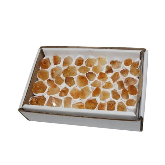 Citrine Points - Spiral Circle