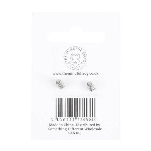 Clear Quartz Semi Precious Crystal Earrings - Spiral Circle