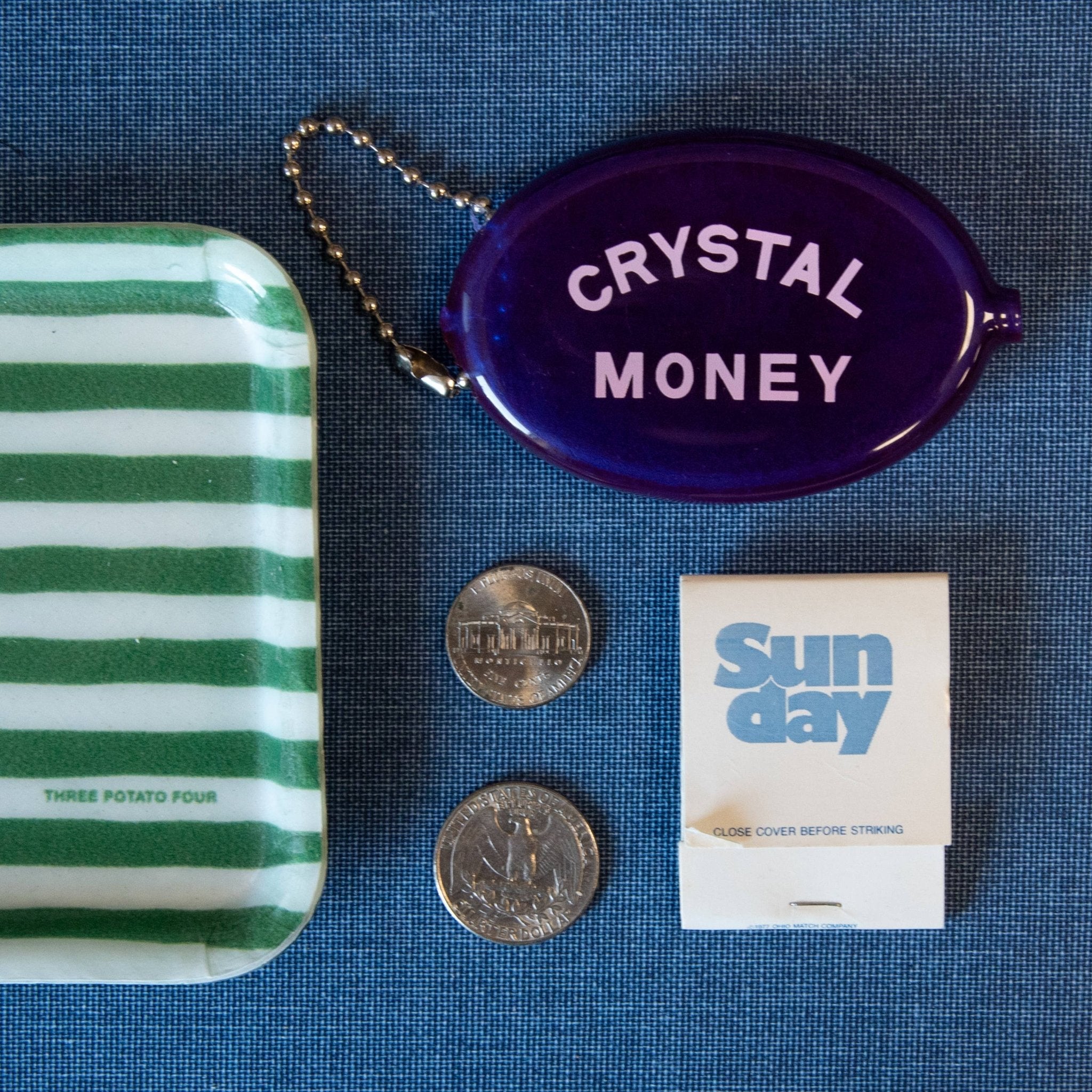 Coin Pouch - Crystal Money - Spiral Circle