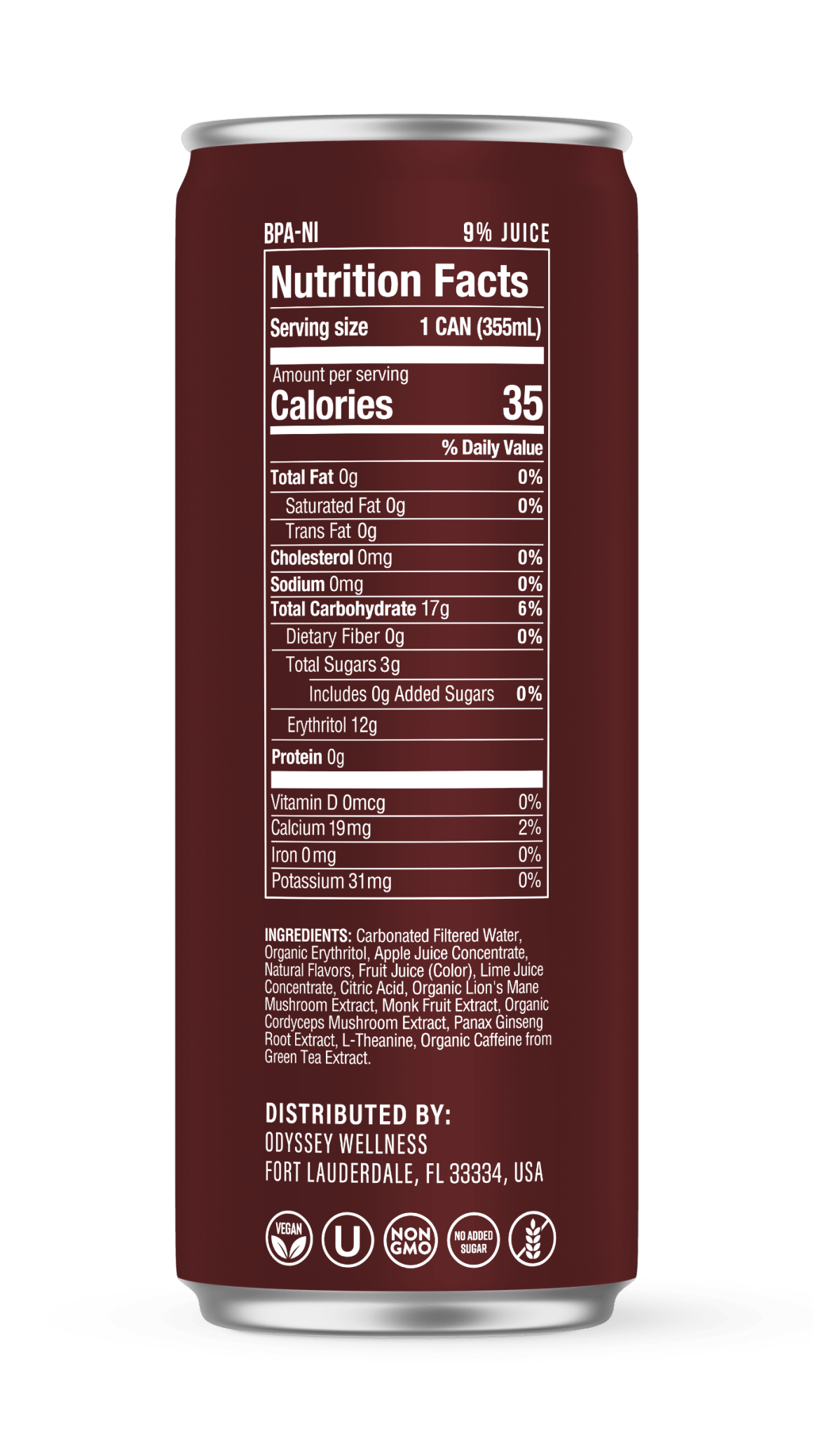 Cola - Odyssey Functional Energy (85mg) - Spiral Circle