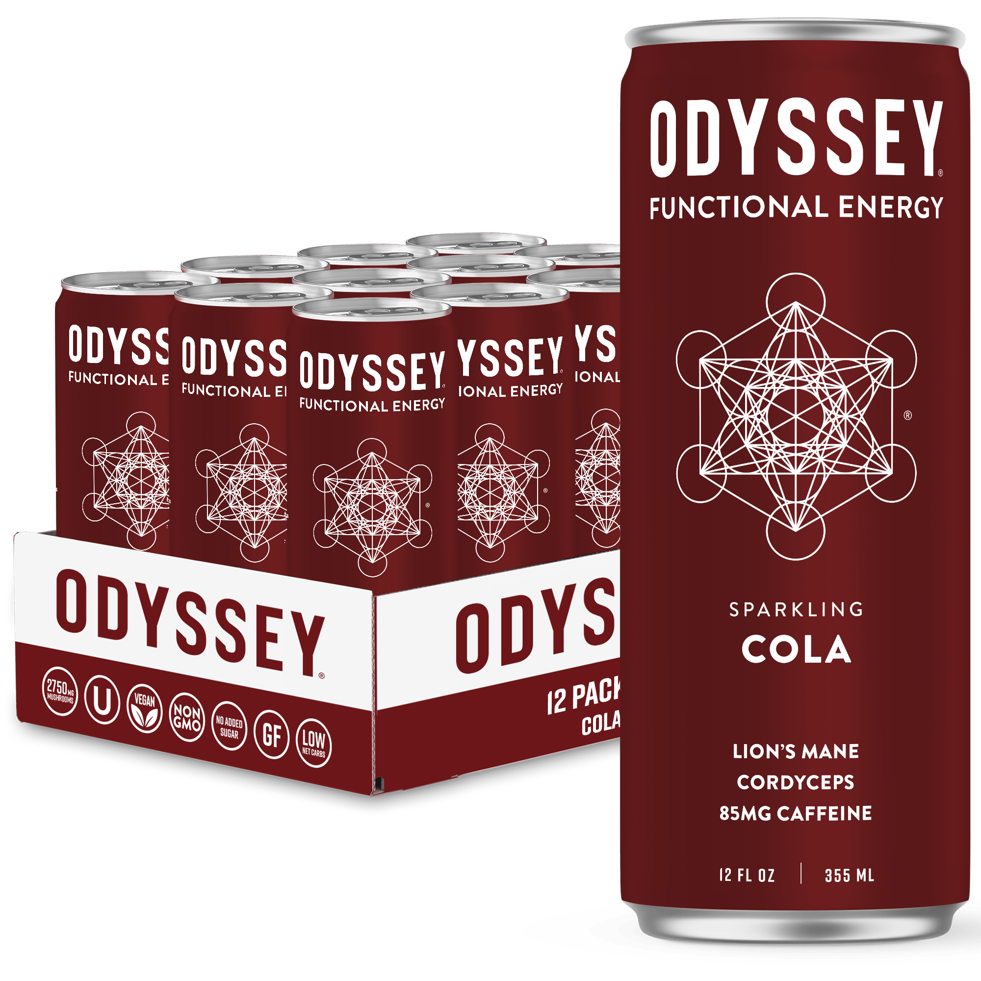 Cola - Odyssey Functional Energy (85mg) - Spiral Circle