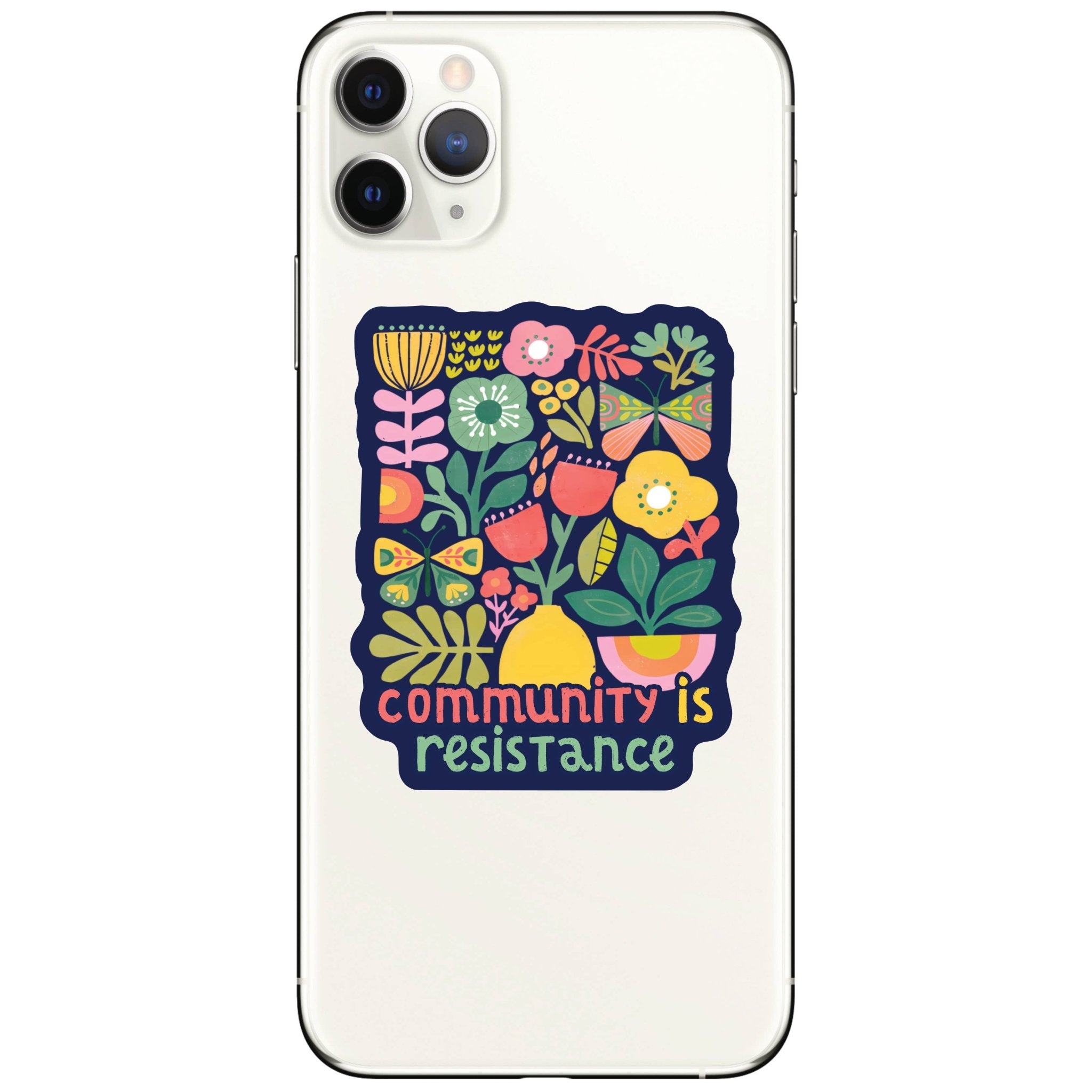 Community is Resistance Sticker - Spiral Circle