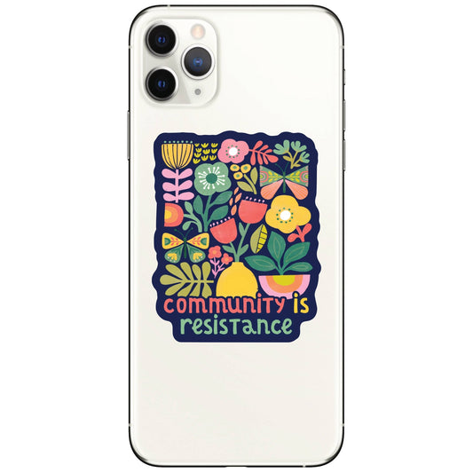 Community is Resistance Sticker - Spiral Circle