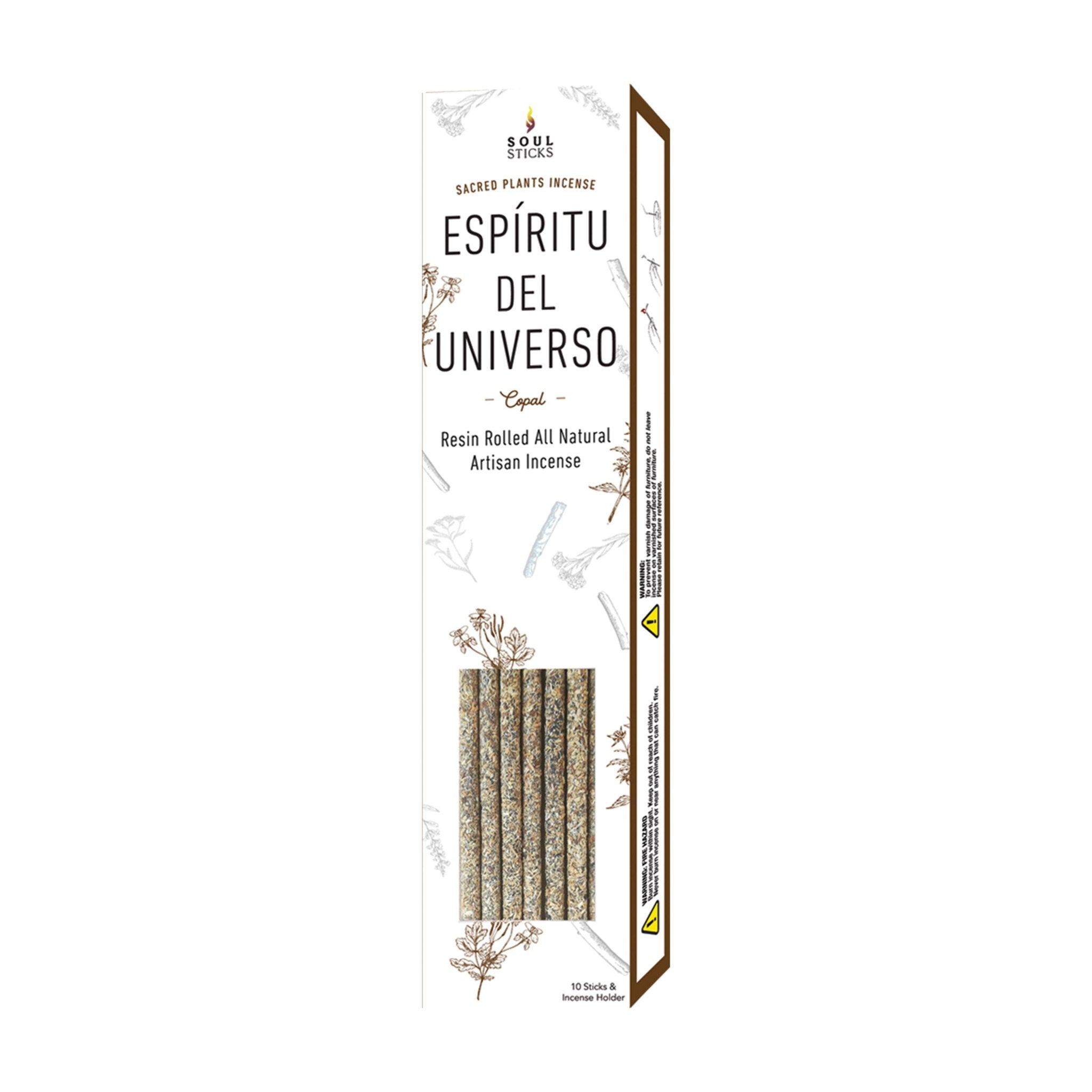 Copal Espiritu Del Universo Resin Incense Sticks - Spiral Circle