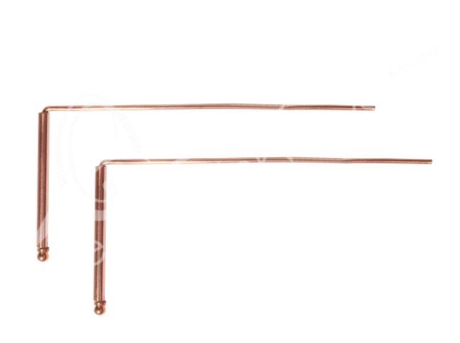 Copper Dowsing Rods - Spiral Circle