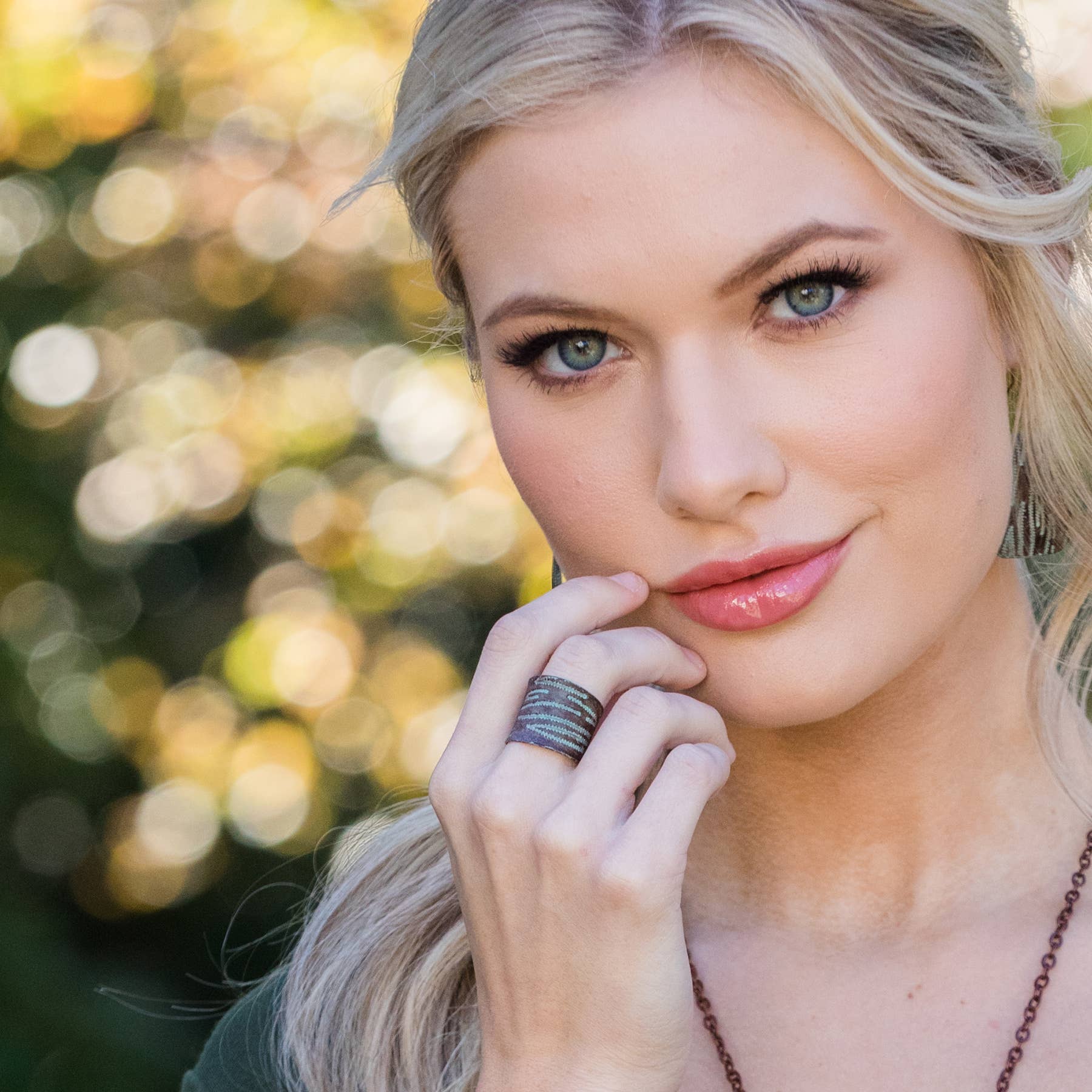 Copper Patina Rings | Assortment - Spiral Circle