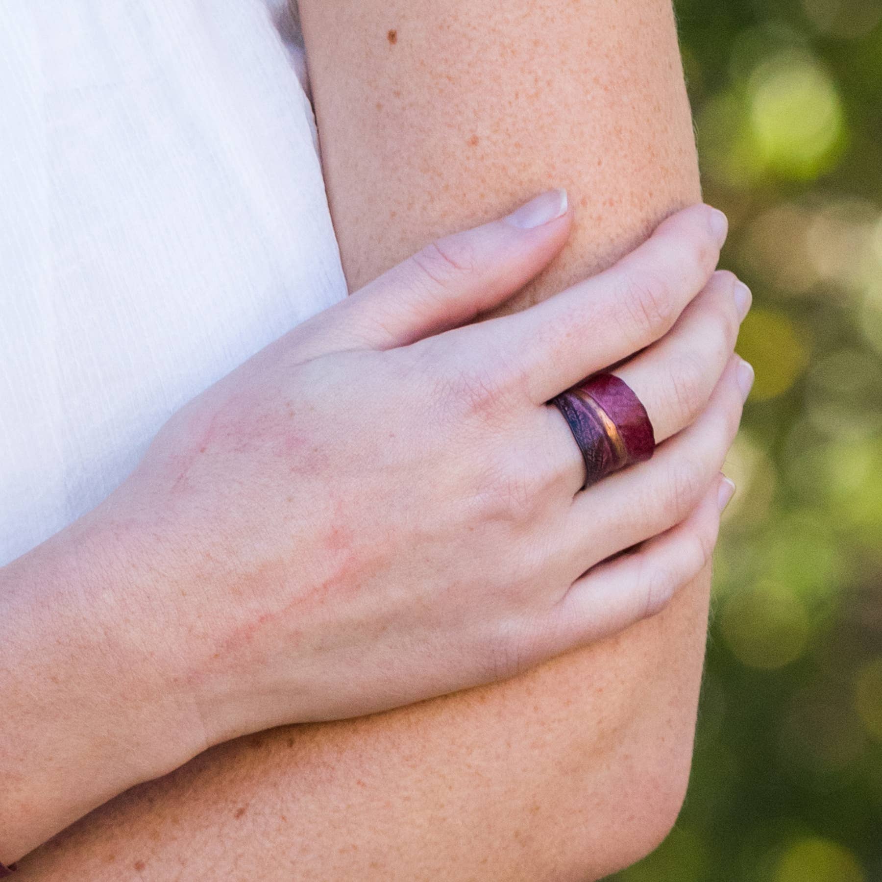 Copper Patina Rings | Assortment - Spiral Circle