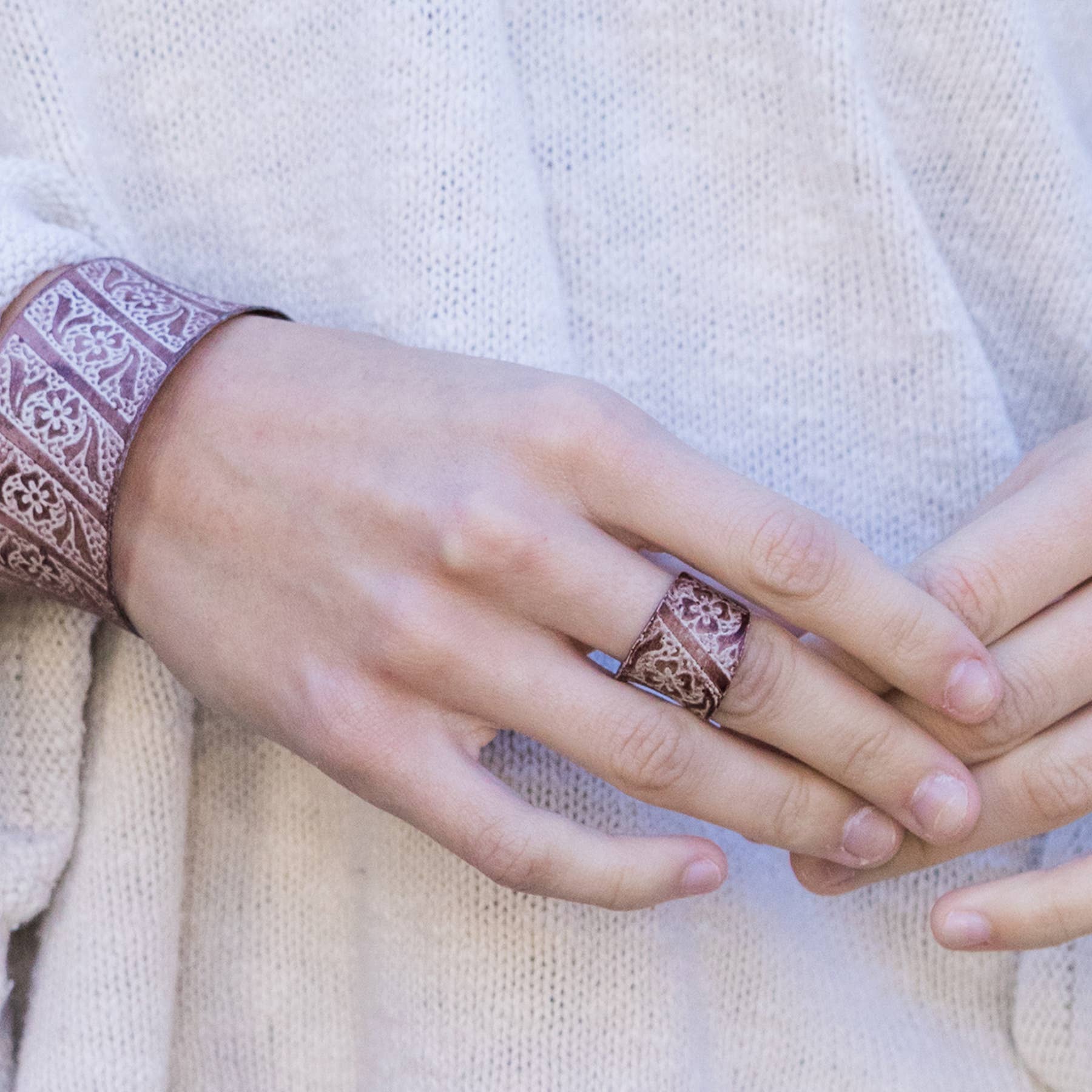 Copper Patina Rings | Assortment - Spiral Circle