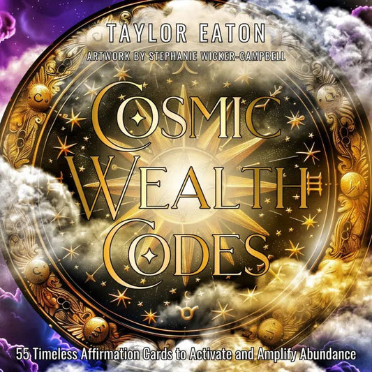 Cosmic Wealth Codes Affirmation Deck - Spiral Circle