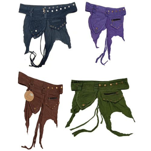 Cotton Waist Bags - Spiral Circle