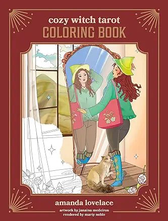 Cozy Witch Tarot Coloring Book - Spiral Circle