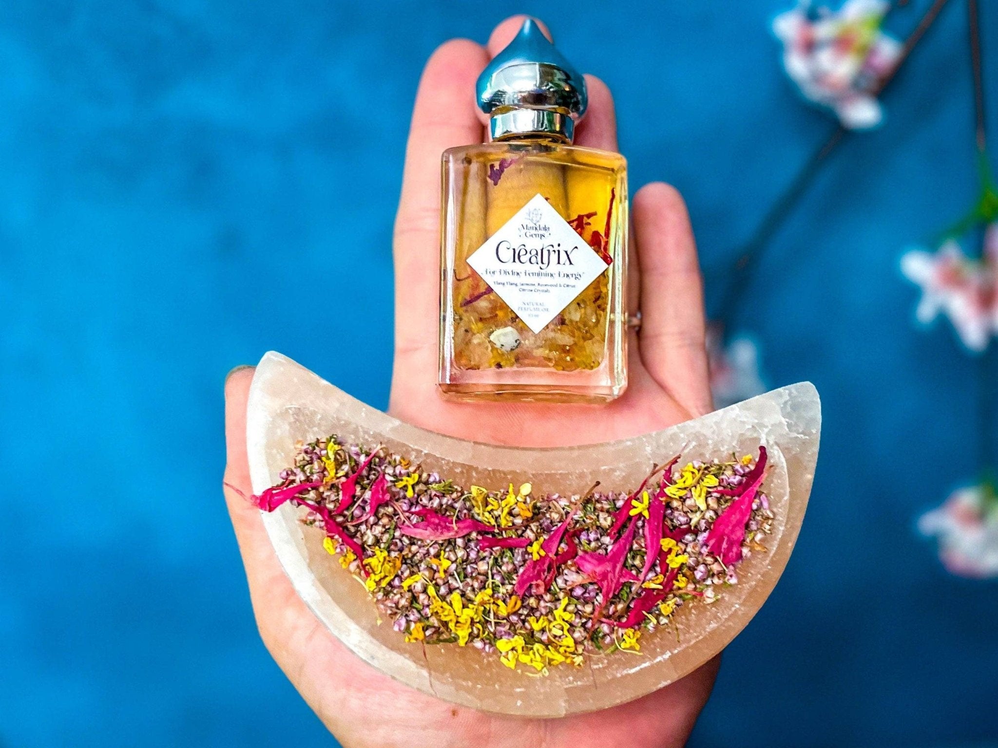 CREATRIX Natural Floral Perfume Oil for Divine Feminine Ener - Spiral Circle