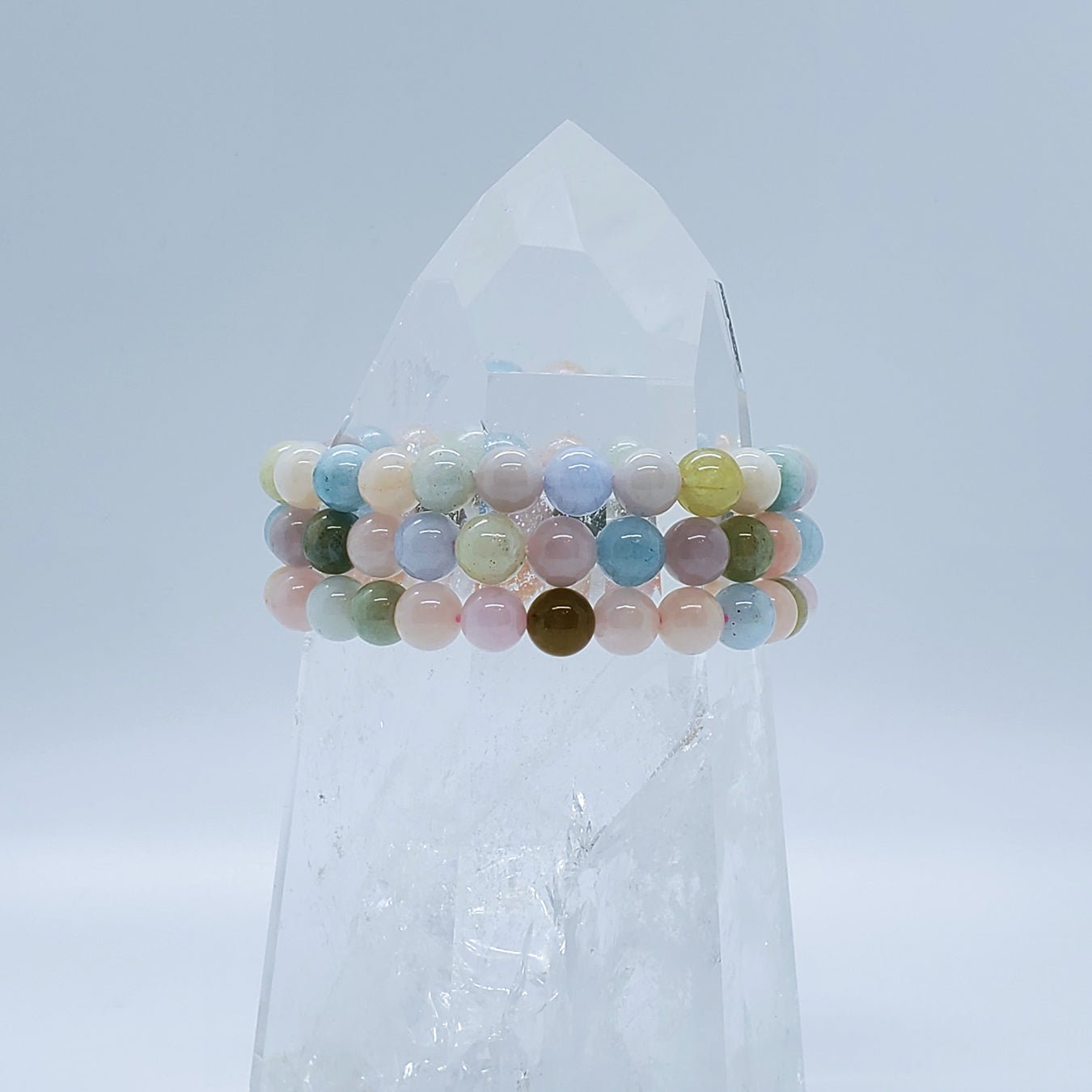 Crystal Bracelets, 6MM | - Spiral Circle