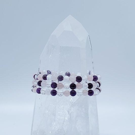 Crystal Bracelets, 6MM | - Spiral Circle