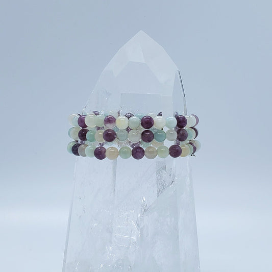 Crystal Bracelets, 6MM | - Spiral Circle