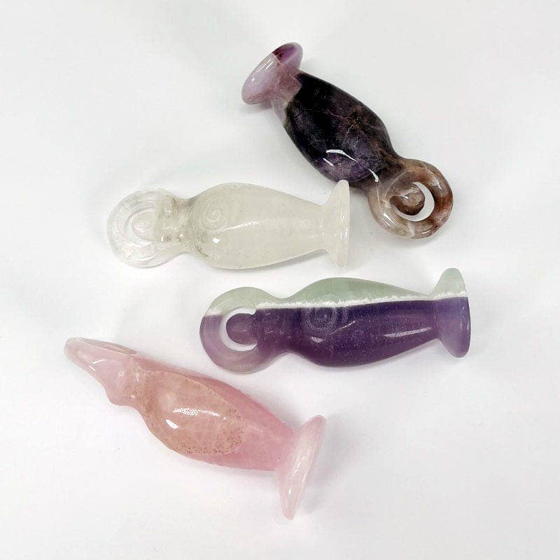 Crystal Earth Goddess Figurine - Spiral Circle