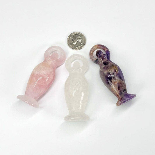 Crystal Earth Goddess Figurine - Spiral Circle