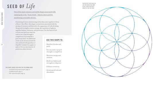 Crystal Gridwork: The Power of Crystals and Sacred Geometry - Spiral Circle