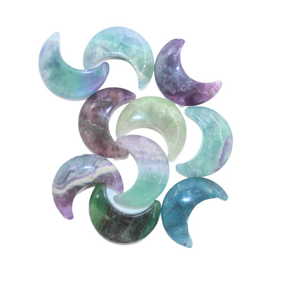 Crystal Moon | Fluorite - Spiral Circle