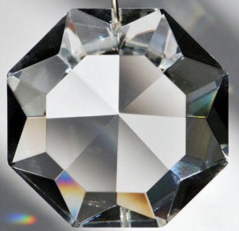 Crystal Rainbow Maker Suncatcher | 30mm Diamond - Spiral Circle