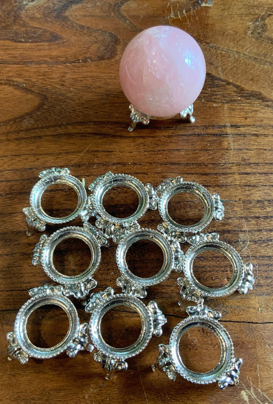 Crystal Sphere Stand | .5 inch tall - Spiral Circle