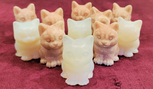 Cute Kitten Figurines - Spiral Circle