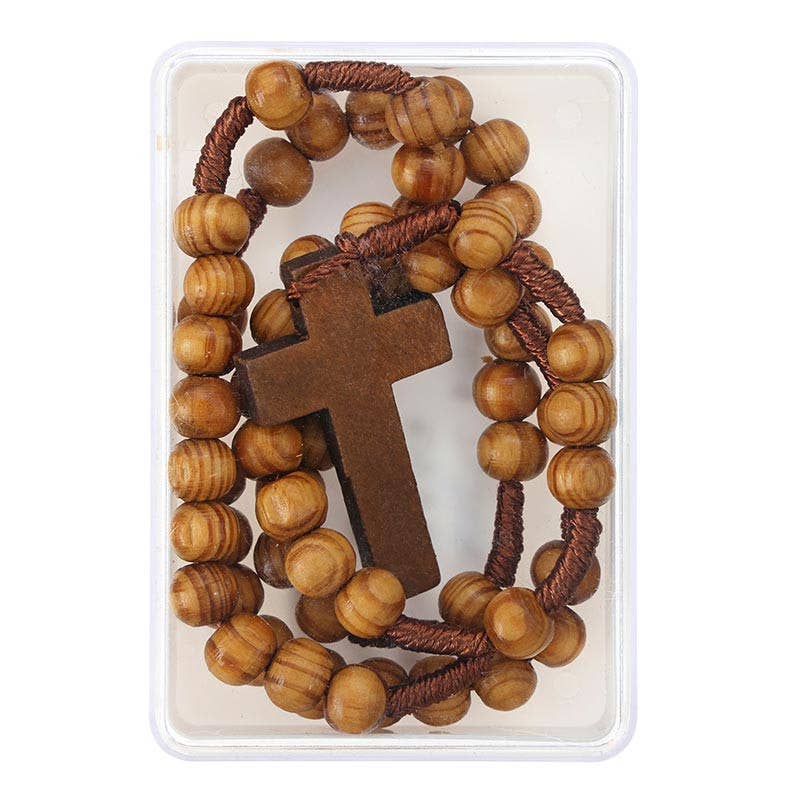 Saint Benedict Wood Rosary