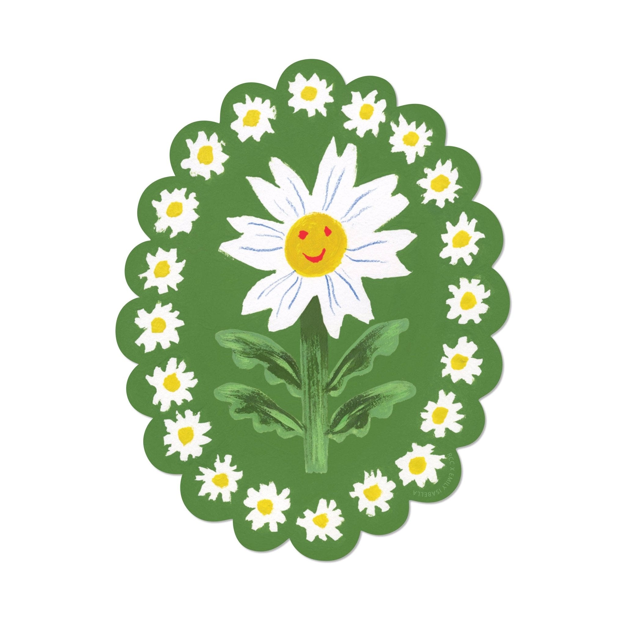 Daisy sticker - Spiral Circle
