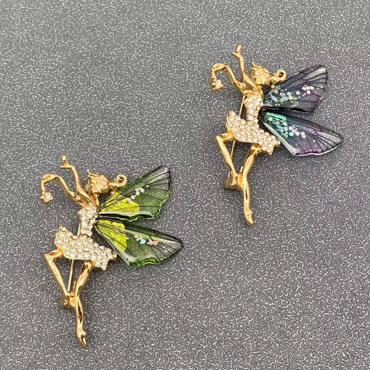 Dancing Elf Brooch - Spiral Circle