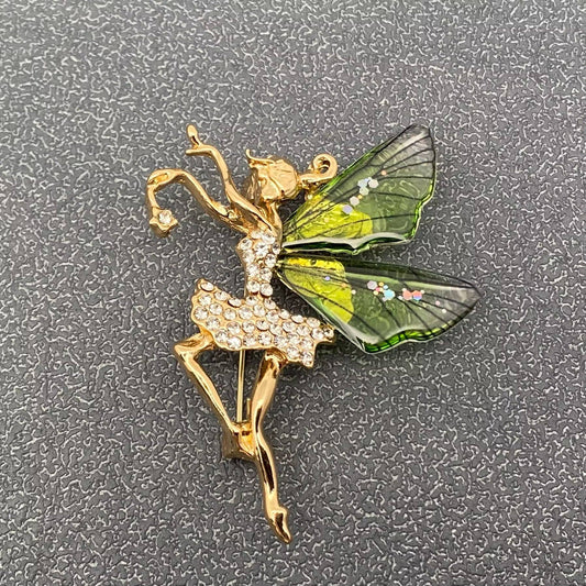 Dancing Elf Brooch - Spiral Circle