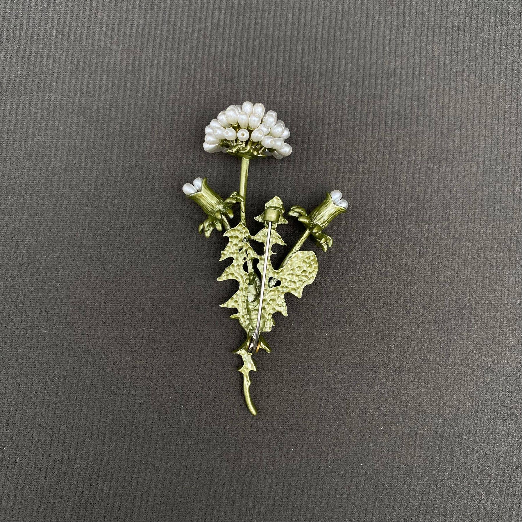 Dandelion Brooch - Spiral Circle